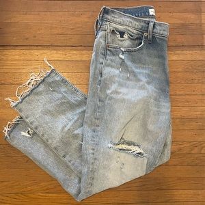 Abercrombie mid rise boyfriend jeans